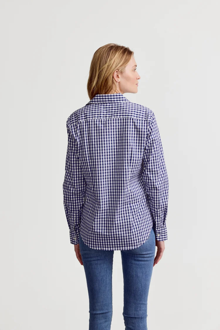 The Icon Shirt - Wide Navy Check