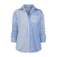 The Boyfriend Shirt - Blue Multi Stripe