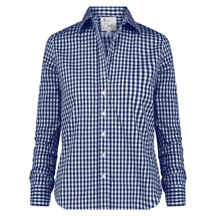 The Icon Shirt - Wide Navy Check