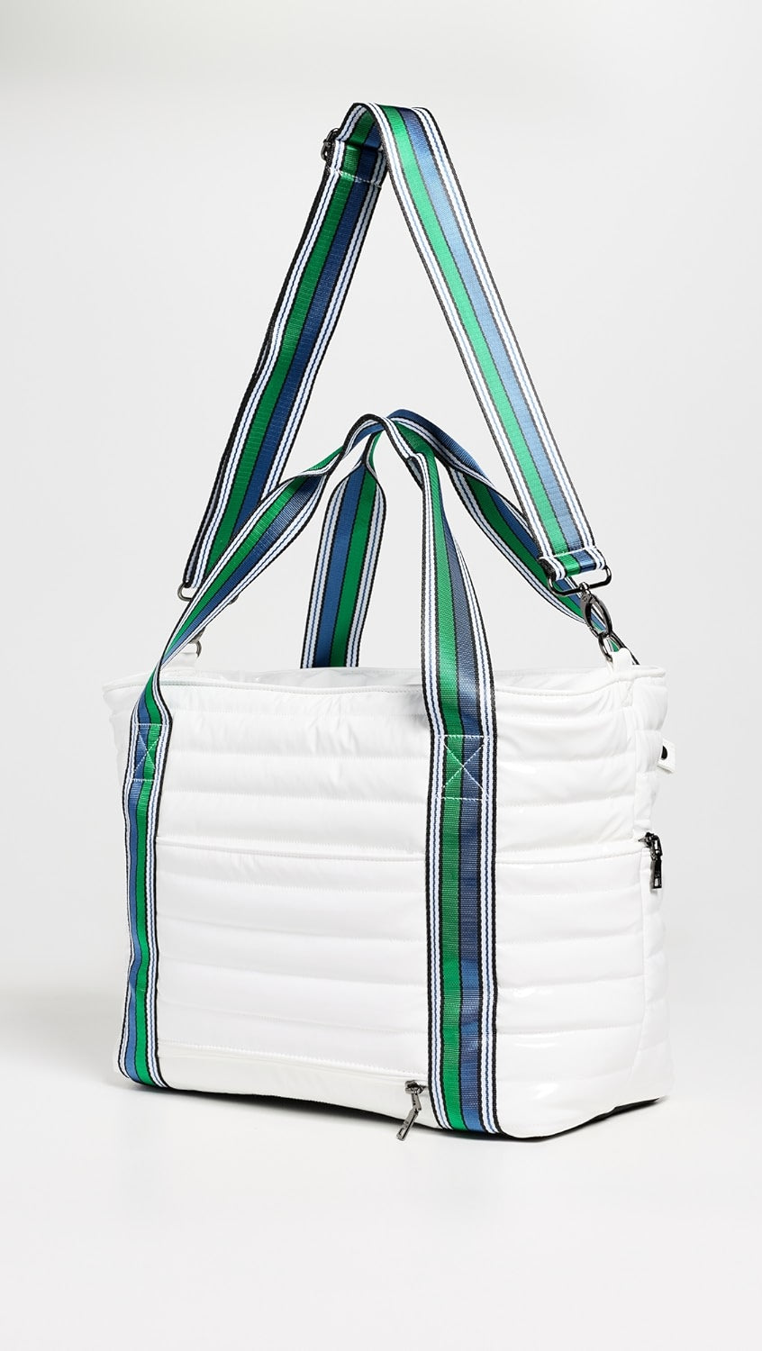 Love Royln Tennis Bag - White Patent