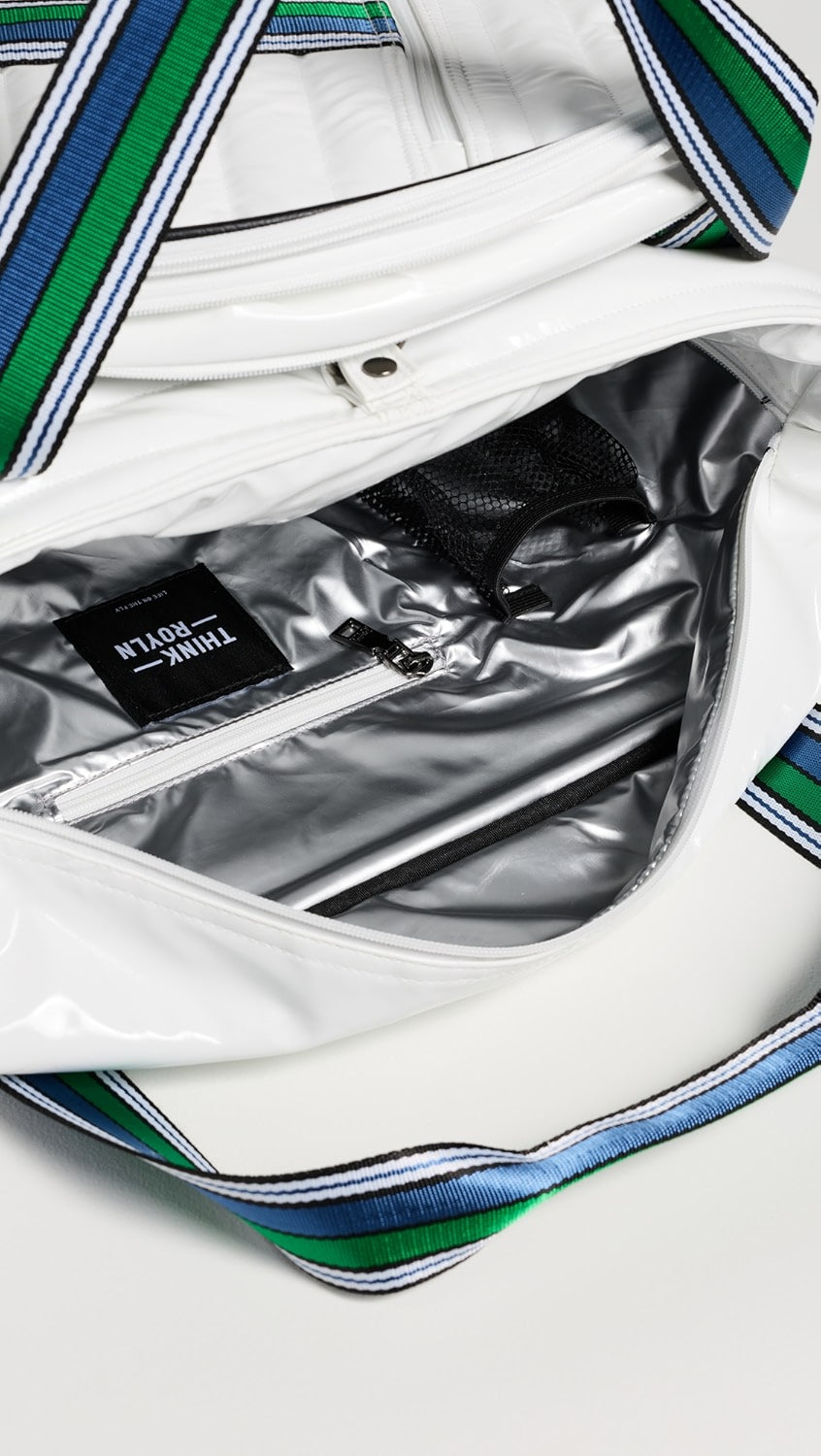 Love Royln Tennis Bag - White Patent