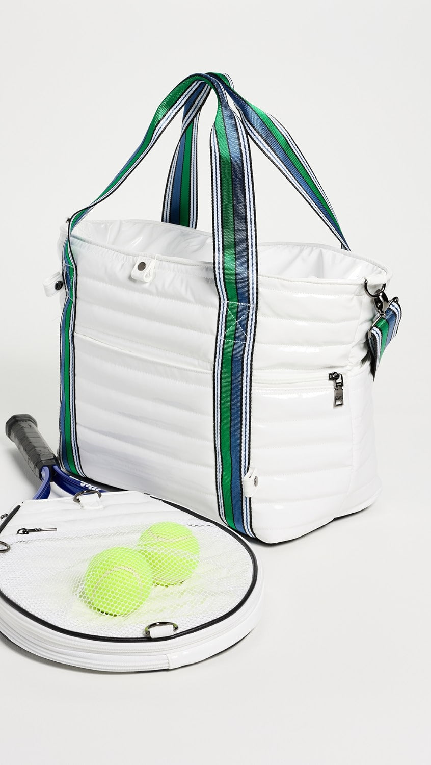 Love Royln Tennis Bag - White Patent
