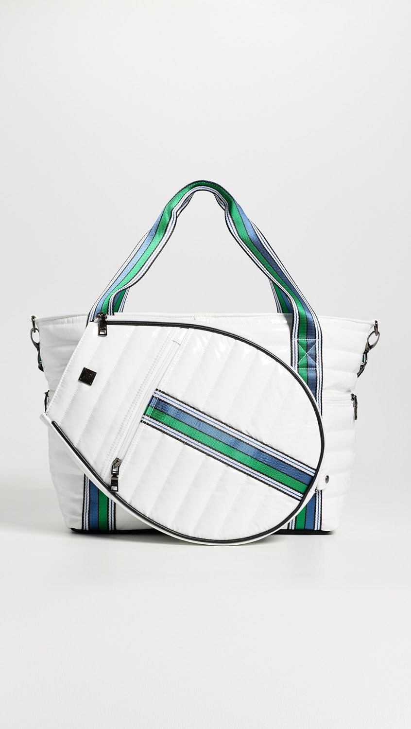 Love Royln Tennis Bag - White Patent