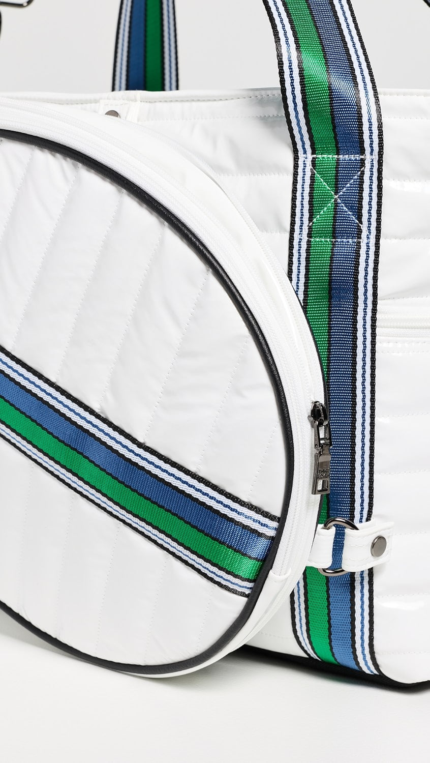 Love Royln Tennis Bag - White Patent