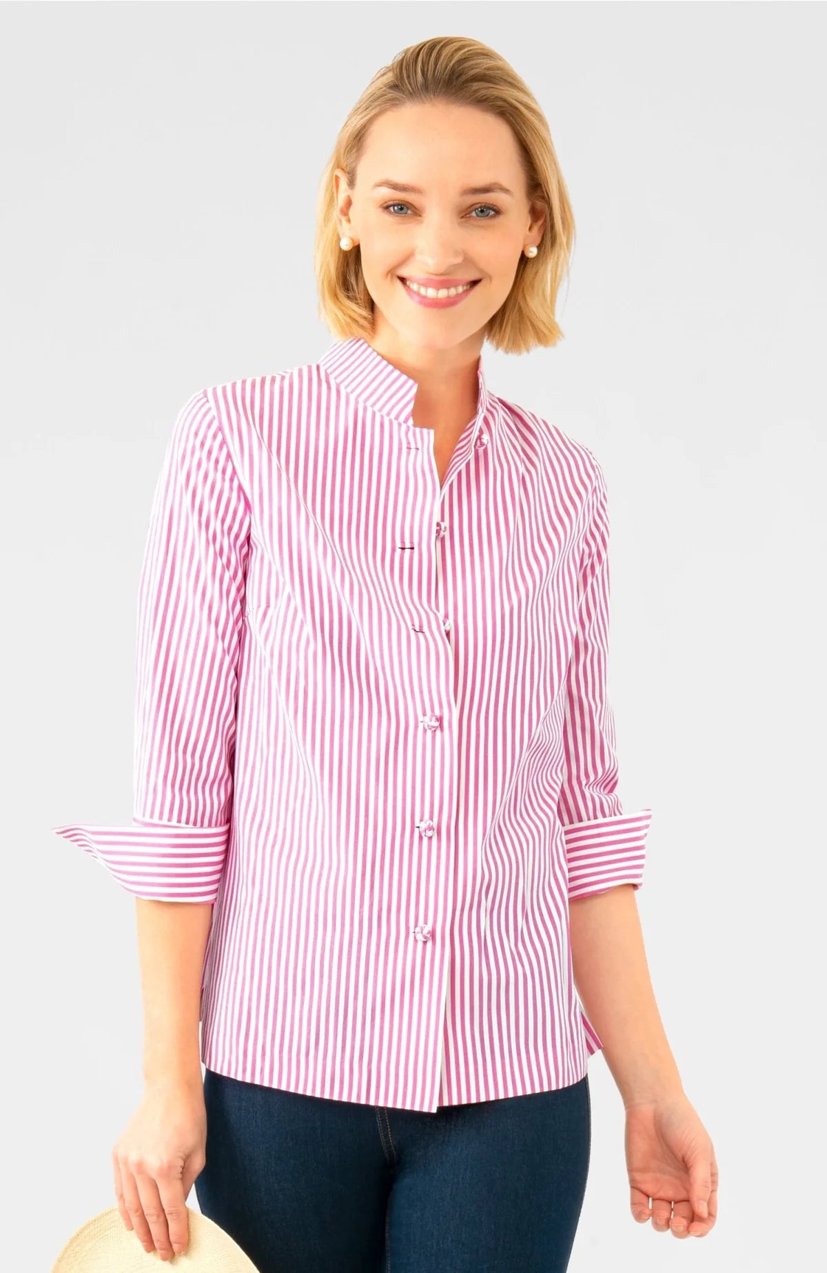 Wash / Wear Forget Me Knot Top - Stripe