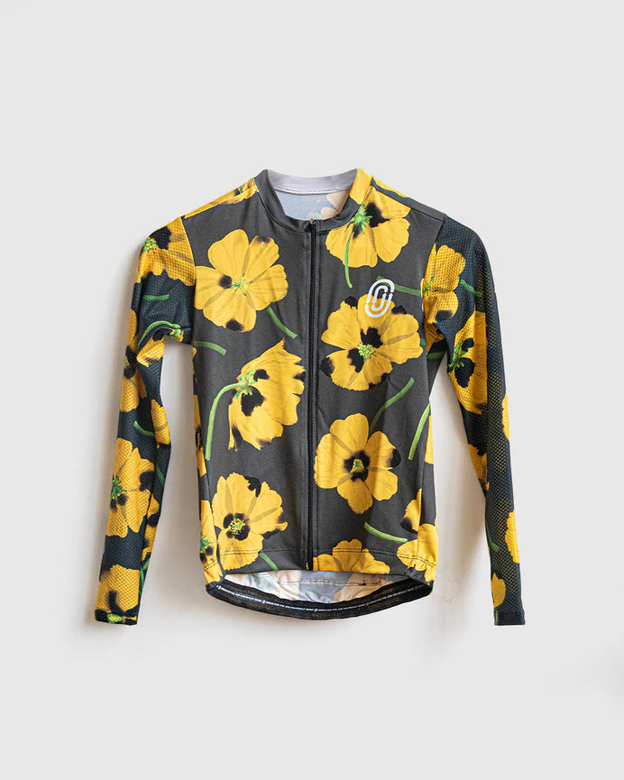 Yellow Poppies Lightweight Long Sleeve Women's Jersey