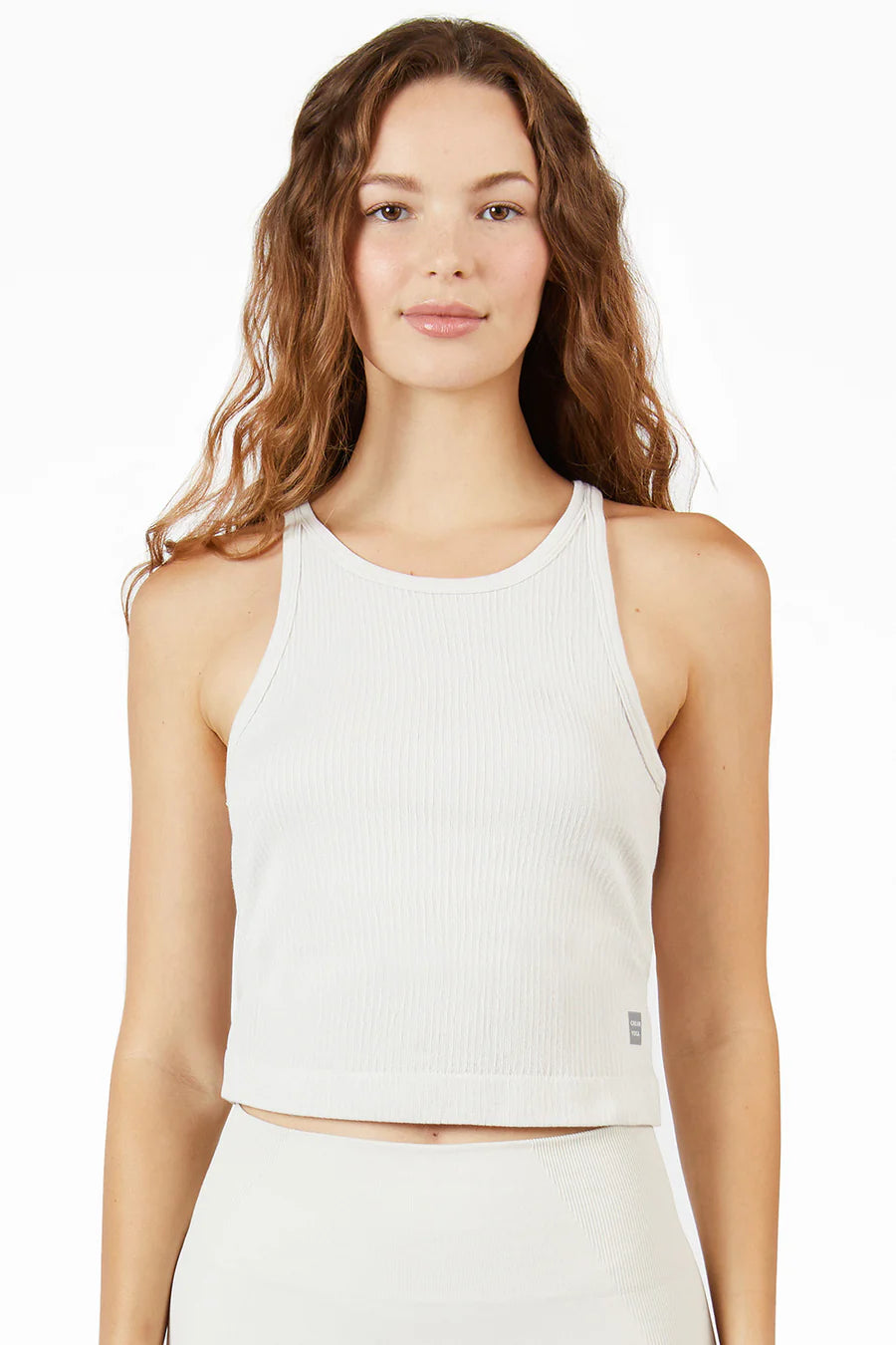 Claire Racer Back Tank Top - Coconut