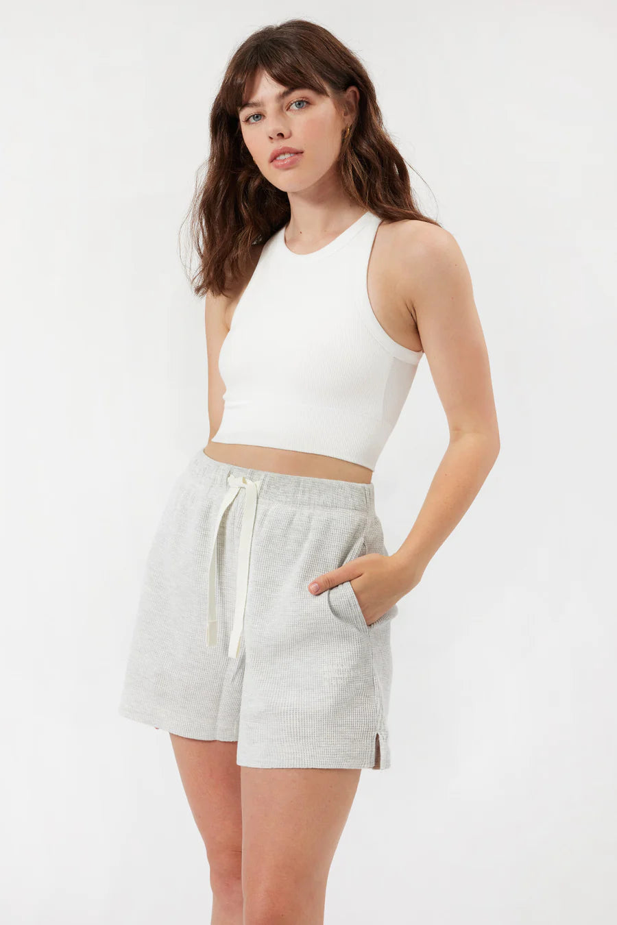 Marina Thermal Short - Heather Light