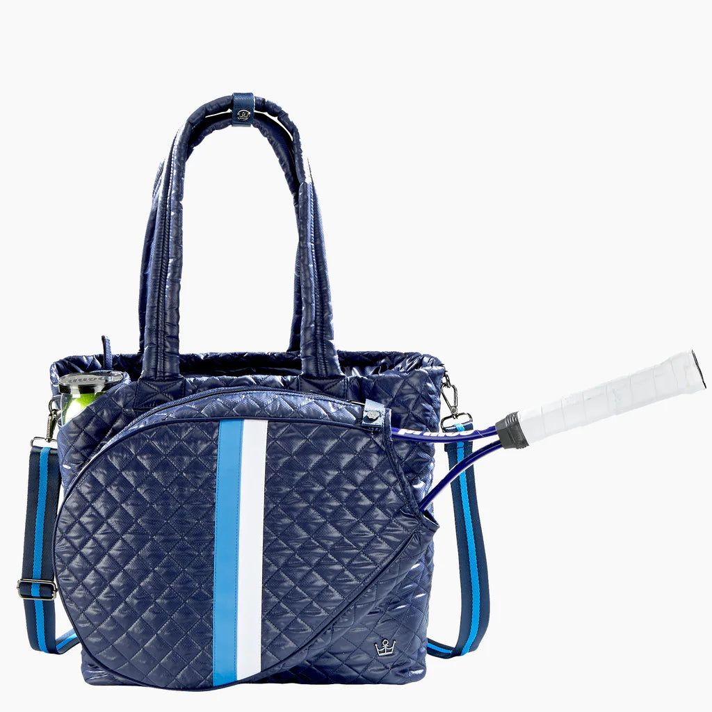 Kitchen Sink Tennis Tote Navy Stripe