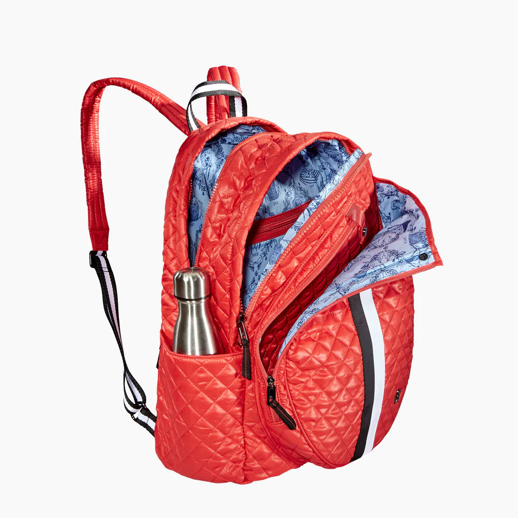 24 + 7 Tennis Backpack - Tomato Red Stripe