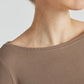 Serene Rib Long Sleeve Top in Pine Bark