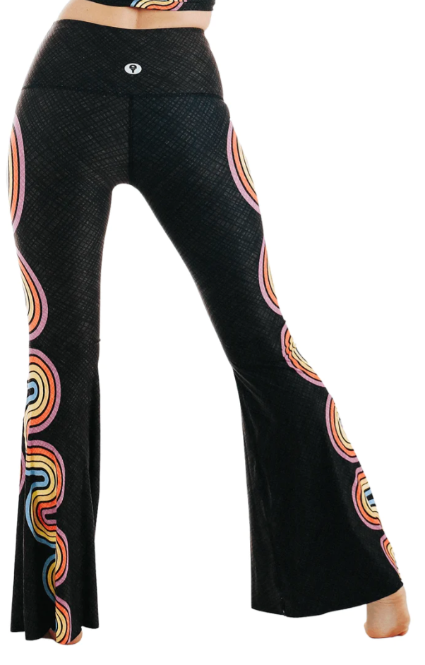 Yoga Democracy Bell Bottoms in Clever Koi