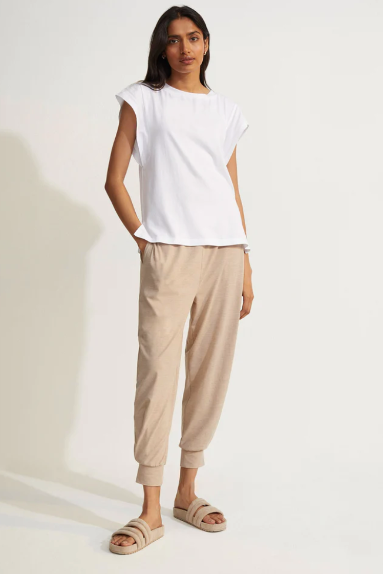 Custer Relaxed Sweatpants - Taupe Marl
