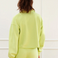 Cropped Polo Pullover Lime