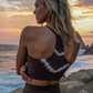 Quinn Bra Chevron - Mocha/Cloud