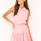 Sleeveless Tiered Dress - Blush Pink