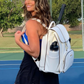 SARA Tennis and Pickleball Backpack White