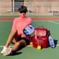 SARA Tennis and Pickleball Backpack Maroon