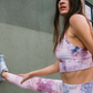 Sunset Legging Marble - Rose/Stone Blue