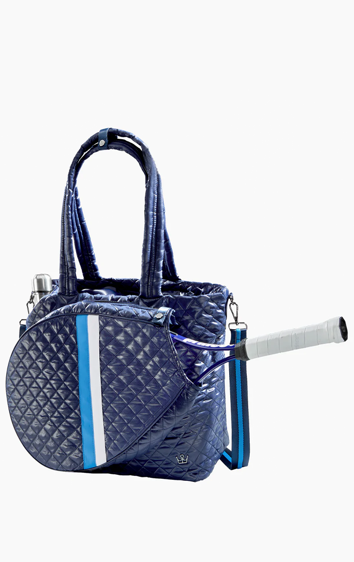 Kitchen Sink Tennis Tote Navy Stripe